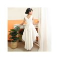 thumbnail image 2 of Girls Dress Princess Hi-lo Off White Pearl Pageant Dancing Ball 7 Years, 2 of 6