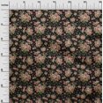 thumbnail image 3 of oneOone Cotton Poplin Black Fabric Florals Craft Projects Decor Fabric Printed By The Yard 56 Inch Wide, 3 of 4