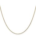 thumbnail image 3 of Collier Chaîne Torsadée en Or Jaune 14k 14 Pouces.95mm Pendentif Breloque Maillon Rond, 3 of 9
