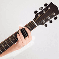 thumbnail image 4 of 2 Pcs Glissière de Guitare Noire en Acier Inoxydable avec Doigt, 4 of 8