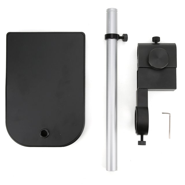 Support de Microscope, avec Deux Anneaux Support de Bureau Réglable en Alliage d'Aluminium, pour Endoscope 180X Lentille