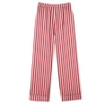 thumbnail image 3 of Timdgard Womens Pajamas Outfits Striped Lapel Button down Shirts Pants Lounge Sets Fall Loose Sleepwear, 3 of 4