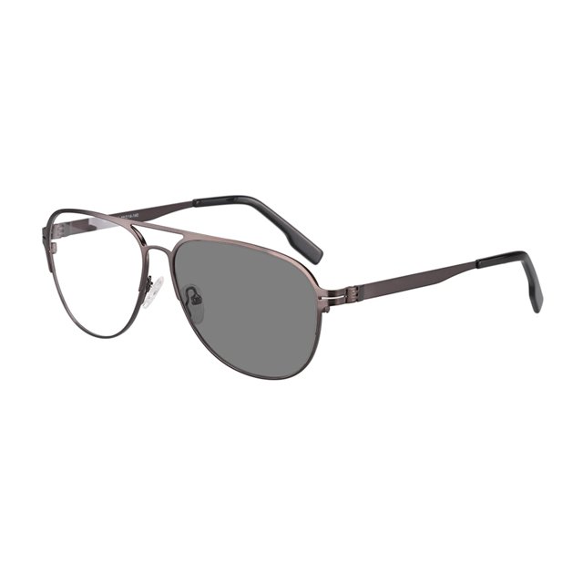 Photochromic Bifocal Reading Glasses Optical Hyperopia Metal Frame UV400 Sunglasses