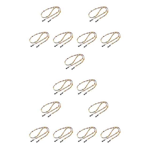 maskred Glasses Shell Bead Long Exquisite Cute Lovely Reading Glasses Chains Eyeglasses Cord Portable Decorative Rope Men 5Set
