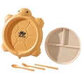 thumbnail image 1 of Turtle Shaped Tableware Set For Kitchen And Dining Table Car Dinner Tray Fiber Plastic For Boys And Girls With Separate Plates Cutlery And Fork And Chopstick, 1 of 5