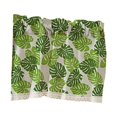 thumbnail image 4 of veasfak Cafe Window Curtain Semi- Kitchen Curtain Tier Green - 74x61cm, 4 of 9