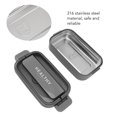thumbnail image 3 of Leakproof Bento Lunch Box 316 Stainless Steel Microwave Safe Container, 700ml Capacity Adult Lunch Box For School Office, 3 of 8