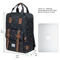 thumbnail image 2 of KAUKKO Stylish Oxford Fabric Backpack Travel Rucksack lightweight Hiking Bag Satchel, 2 of 5