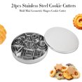 thumbnail image 1 of Amdohai 24 Pcs Emporte-Pièces Emporte-Pièce en Acier Inoxydable Moule Emporte-Pièces pour Sandwich Mini Formes Géométriques Emporte-Pièce, 1 of 8