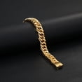 thumbnail image 4 of Fashion Chain Bracelet Punk Men Circle Bangles Streetwear Jewelry (Gold), 4 of 8