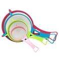 thumbnail image 1 of pdqouc 4-Pieces Plastic Mesh Strainer and Sifter Set, Multiple Sizes for Baking, Cooking, and Food Prep, Includes Fine Sieve for Flour and Powdered Sugar with Secure Grips, 1 of 9