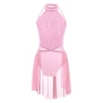 thumbnail image 3 of Yartina Robe de Danse Ballet Sans Manches pour Filles, Robe Justaucorps Moderne Contemporaine Rose Foncé 10, 3 of 7