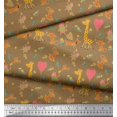 thumbnail image 3 of Soimoi Rayon Fabric Balloon,Floral & Cute Animals Cartoon Decor Fabric Printed Yard 42 Inch Wide, 3 of 3