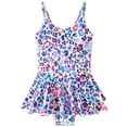 thumbnail image 1 of Birdeem Toddler Kids Baby Girls Fashion Cute Leopard Print Bikini Ruffles One-Piece Swimsuit, 1 of 9
