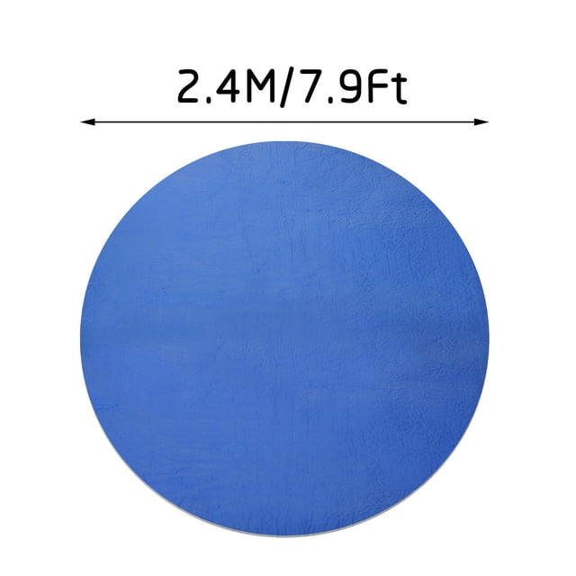 Pisexur Protège-Couverture Rond pour Piscine, Protection des Pieds hors Terre Bleu, Piscine en Liquidation