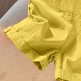 thumbnail image 4 of Plebaso Girls Summer Sleeveless Solid Color Casual Suspender Romper Spaghetti Strap Shorts Jumpsuit With Pockets, 4 of 6
