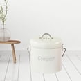 thumbnail image 2 of DOLITY 3L Garden Compost Bin Countertop Indoor Compost Bucket Compost Bin Compost milky white, 2 of 8