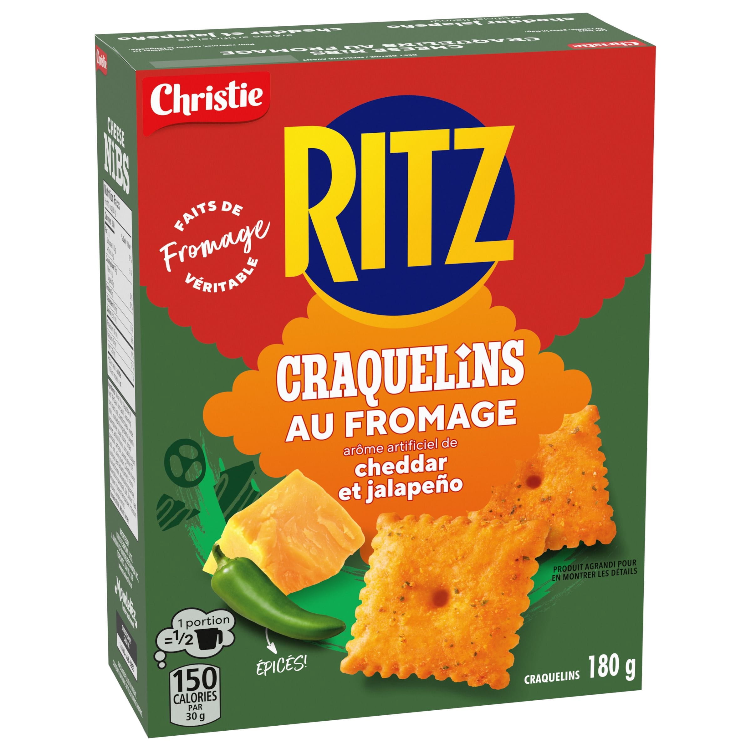 CRAQUELINS AU FROMAGE RITZ À SAVEUR DE CHEDDAR ET JALAPENO