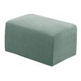 thumbnail image 4 of Stretch Ottoman Cover Ottoman Slipcovers Rectangle Foot Stool Covers Ottoman Foot Rest Cover Jacquard Fabric with Elastic Bottom, 4 of 8