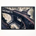 thumbnail image 1 of Design Art Paris Tour Eiffel À Grungy Style Dramatique  Sur Toile Encadrée, 1 of 3