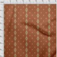 thumbnail image 3 of oneOone Georgette Viscose Fabric Stripe & Swirl Ikat Printed Fabric 1 Yard 42 Inch Wide, 3 of 4