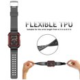 thumbnail image 4 of Apple Watch 3 Cases 38mm, Rugged Protective Case with Strap Bands for Apple Watch Series 3 2017 [38mm, Compatible with Apple Watch 38mm Series 3/Series 2/1/Original (2015) ] (Red), 4 of 8