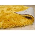 thumbnail image 3 of Tapis Shag London Contemporain Uni Jaune en Polyester Fait à la Main, 3 of 4