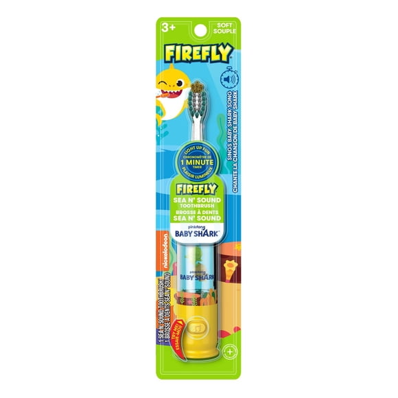 Firefly Clean N' Protect Baby Shark Brosse a dents a piles