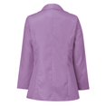 thumbnail image 4 of Meichang Womens Casual Blazers Jackets Solid Color Long Sleeve Open Front Work Office Blazers Slim Fit Lapel Jackets with Pockets Cardigans Plus Size Purple S, 4 of 8