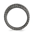 thumbnail image 2 of Bague en Argent Sterling Stackable Expressions Plaquée Noire Taille 10, 2 of 3