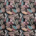 thumbnail image 1 of oneOone Rayon Black Fabric Tropical Leaf Sewing Craft Projects Fabric Prints By Yard 56 Inch Wide, 1 of 5