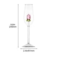 thumbnail image 2 of Gobelet à Vin Blanc Rose Adorable de Noël, Verre à Vin Rouge, Coffret Cadeau, 2 of 8
