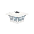 thumbnail image 1 of 5x5 Capuchon de Poteau Solaire Prestige en PVC Blanc - Lot de 2, 1 of 1