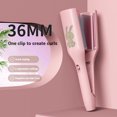thumbnail image 4 of 36mm Hair Waver Curling Iron, 5 Temp Settings Fast Heating Wave Curler with Anti Slip Handle Design,Egg Roll Design for Fluffy Wavy Hair Texture,360 Rotating Cable,Ceramic, 4 of 7