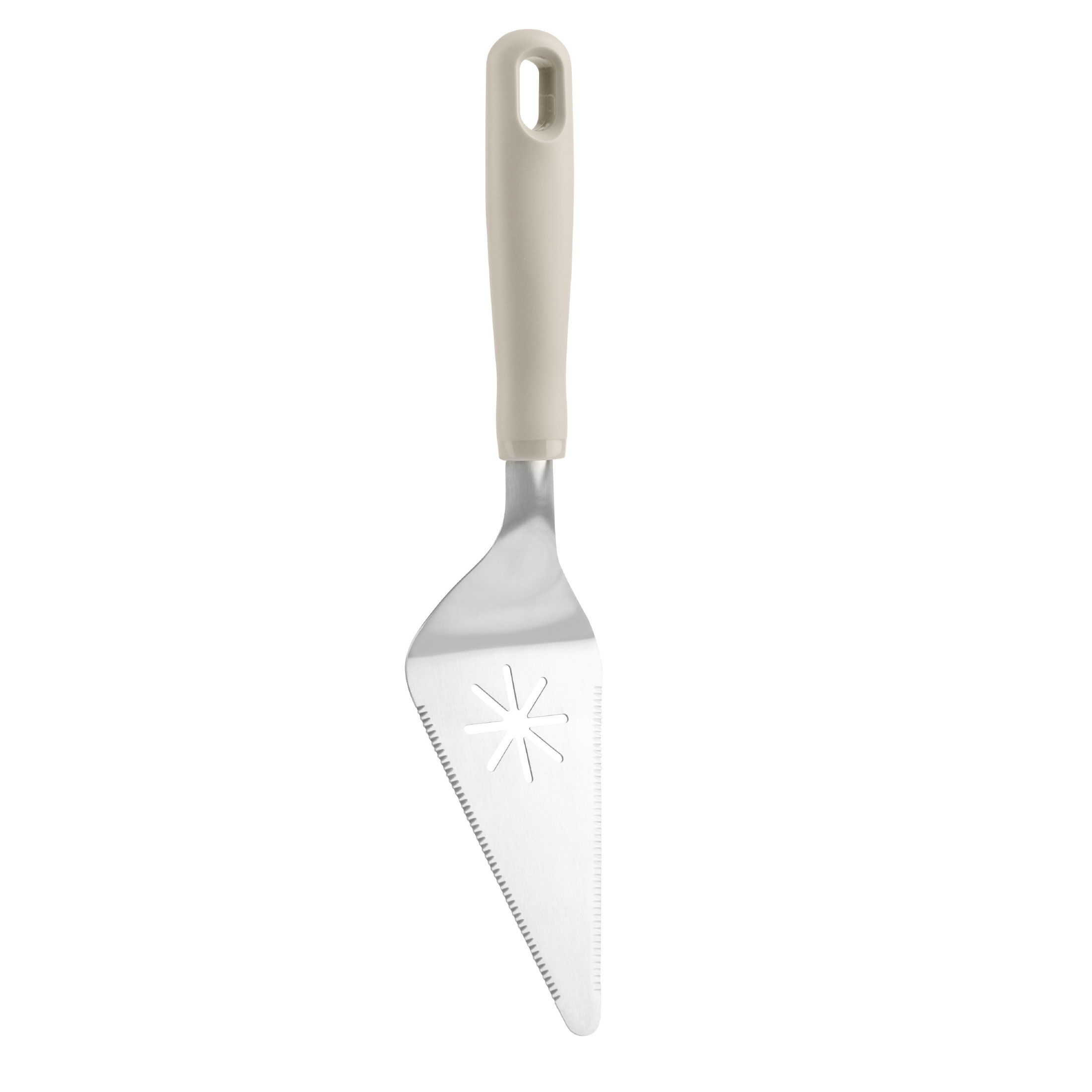 Mainstays Stainless Steel Cake & Pie Server with Ergonomic Grey Handle