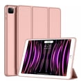 thumbnail image 1 of Smart Case for iPad Pro 11 Inch Case M4 2024(Model: A2836/A2837/A3006), Slim Folio Stand Hard Back Shell Protective Tablet Cover for 5th Generation iPad Pro 11" M4 2024 - Rose Gold, 1 of 5