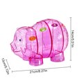 thumbnail image 2 of Bangcool Piggy Bank Pig Cute Four Grid Large Capacity Plastic Coin Bank Coin Saving Box, 2 of 10