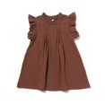 thumbnail image 1 of Toddler Kid Girls Solid Color Princess Dresses  Sweet Ruffle Crew Neck Sleeveless Sundress Casual Clothes, 1 of 6