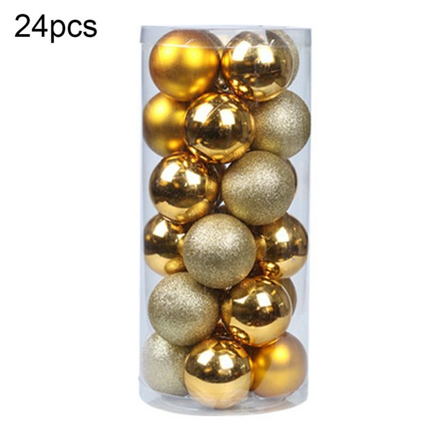 24Pcs Christmas Ball Hanging Bauble New Year Wedding Home Party Tree Decoration