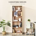 thumbnail image 4 of HOMCOM 5-Tier Bookcase Display Unit Storage Cabinet Adjustable Shelf, 4 of 10