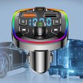 thumbnail image 4 of Car Bluetooth 5.0 FM Transmitter PD 18W Type-C Dual USB 4.2A Fast Charger LED Backlit Atmosphere Light MP3 Player Lossless Music, 4 of 4