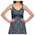 thumbnail image 4 of Moomaya Robe Longue Maxi Imprimée pour Femmes Sans Manches à Col en V Décontractée Évasée Kurta, 4 of 6