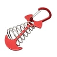 thumbnail image 2 of Fasiaou Clous d'Arête de Poisson d'Extérieur à Ressort pour Tentes et Bâches, Pinces de Tension en Corde de Résine pour Camping et Randonnée, Sécuritaires et Ajustables, Rouge, G, 2 of 6