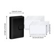 thumbnail image 2 of MesaSe A6 Notebook Binder Budget Planner Organizer Cover Pockets Cash Wallet PU Leather, 2 of 9