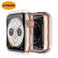 thumbnail image 4 of (2 Pack) Langboom Case for Apple Watch SE Series 6 Series 5 Series 4 44mm Durable TPU Screen Protector HD Clear Ultra-Slim Cover Overall Protection Case for iWatch, 4 of 4