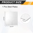 thumbnail image 2 of 1/8" Hot Rolled Steel Sheets, 8" x 8" Steel Plate Base Metal Sheet for Structural Support Construction Boards Industrial Use Machinery Manufacturing, Silver, 2 of 6