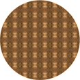 thumbnail image 1 of Ahgly Company Machine Washable Indoor Round Transitional Orange Area Rugs, 8' Round, 1 of 7