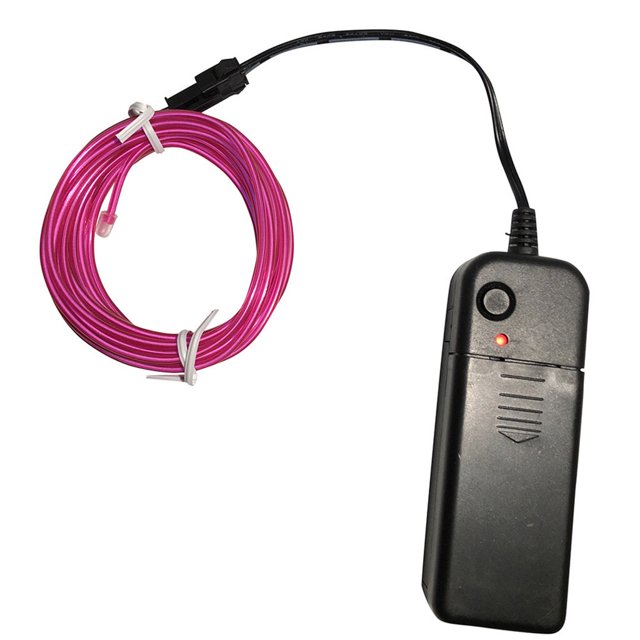 Flexible LED Light EL Wire String Strip Rope Glow Decor Neon Lamp USB Controlle