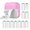 Pink, variant on Riwcyla Thermal Printer Multifunction Portable Sticker Maker Instant Photo Inkless Printing Support BT Connection for Smartphone with 1 Paper Roll 57mm Compatible with iOS Android System for Pictur