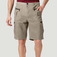 thumbnail image 1 of Yusimy Men's Casual Cotton Linen Shorts Elastic Waist Drawstring Pocket Solid Color Summer Beach Relaxed Fit, 1 of 7